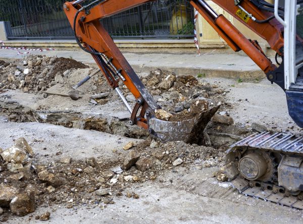 Gas Line Excavation in Knoxville