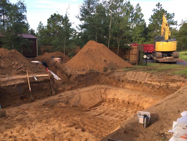 Pool Site Excavation in Knoxville